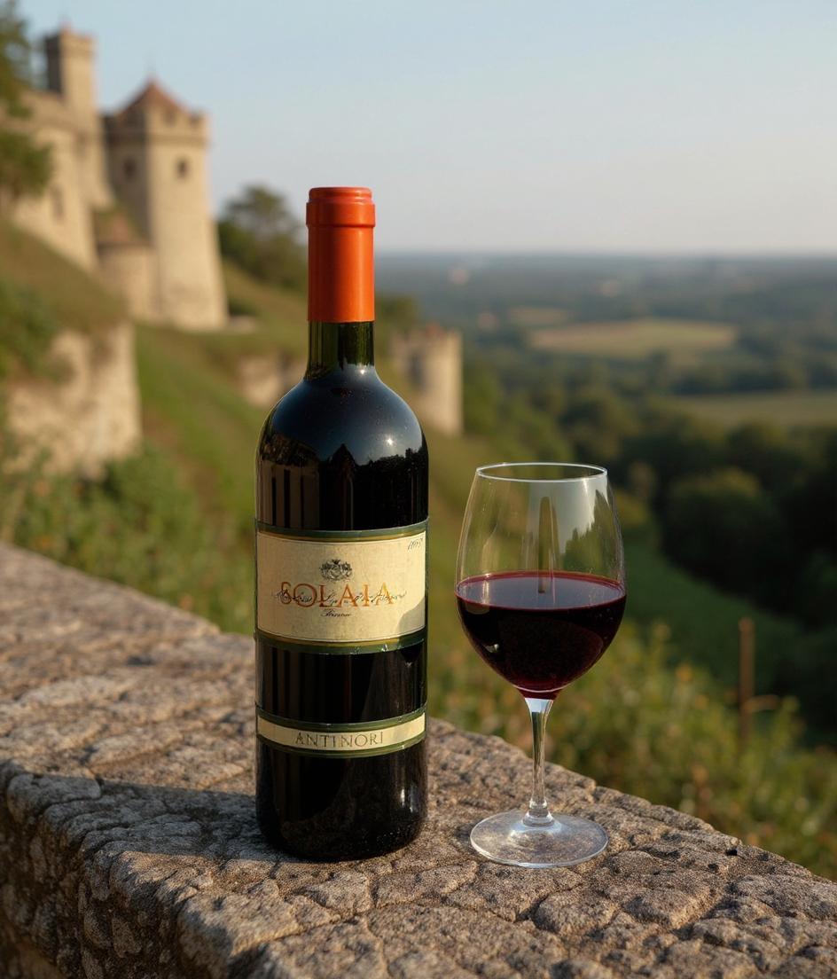 Marchesi Antinori Solaia 2000 vintage wine bottle