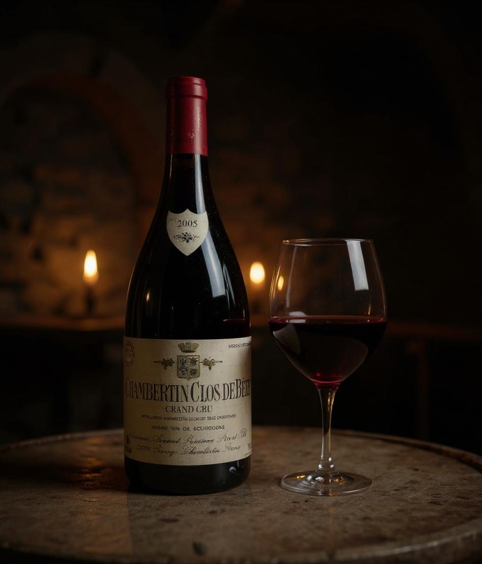 Domaine Armand Rousseau wine label close-up