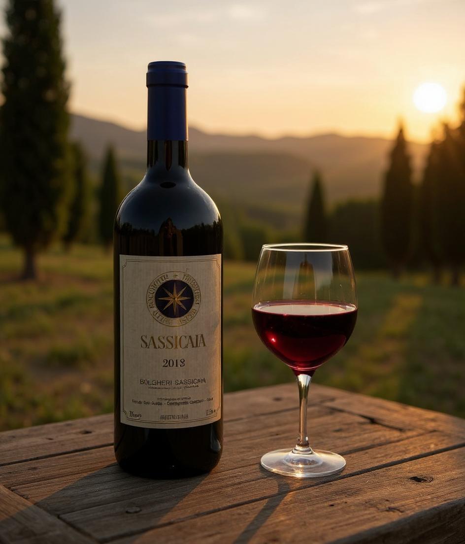 Tenuta San Guido Bolgheri Sassicaia 2012 wine bottle