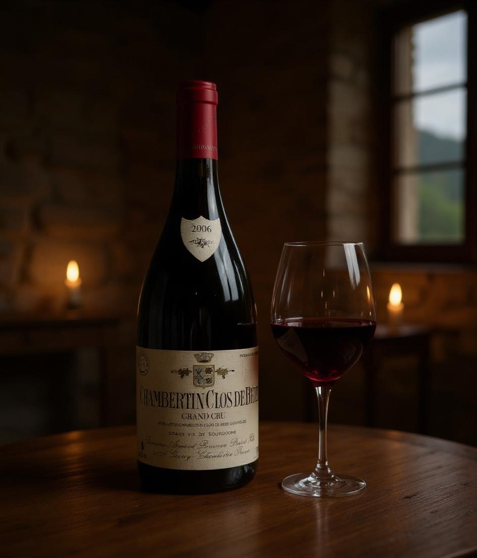 Domaine Armand Rousseau wine label detail and vintage information