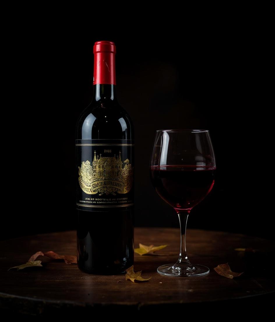 Chateau Palmer 2005 bottle side angle