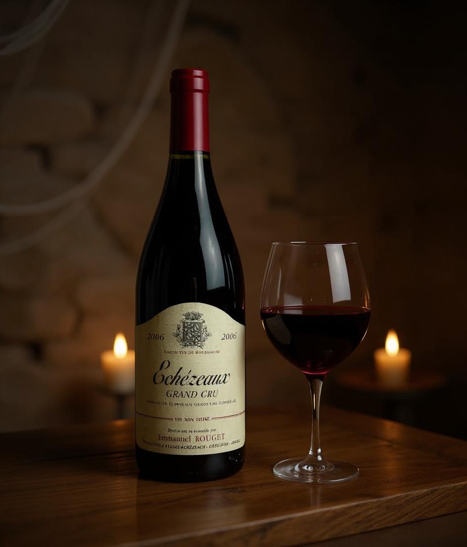Emmanuel Rouget Echezeaux Grand Cru wine label detail