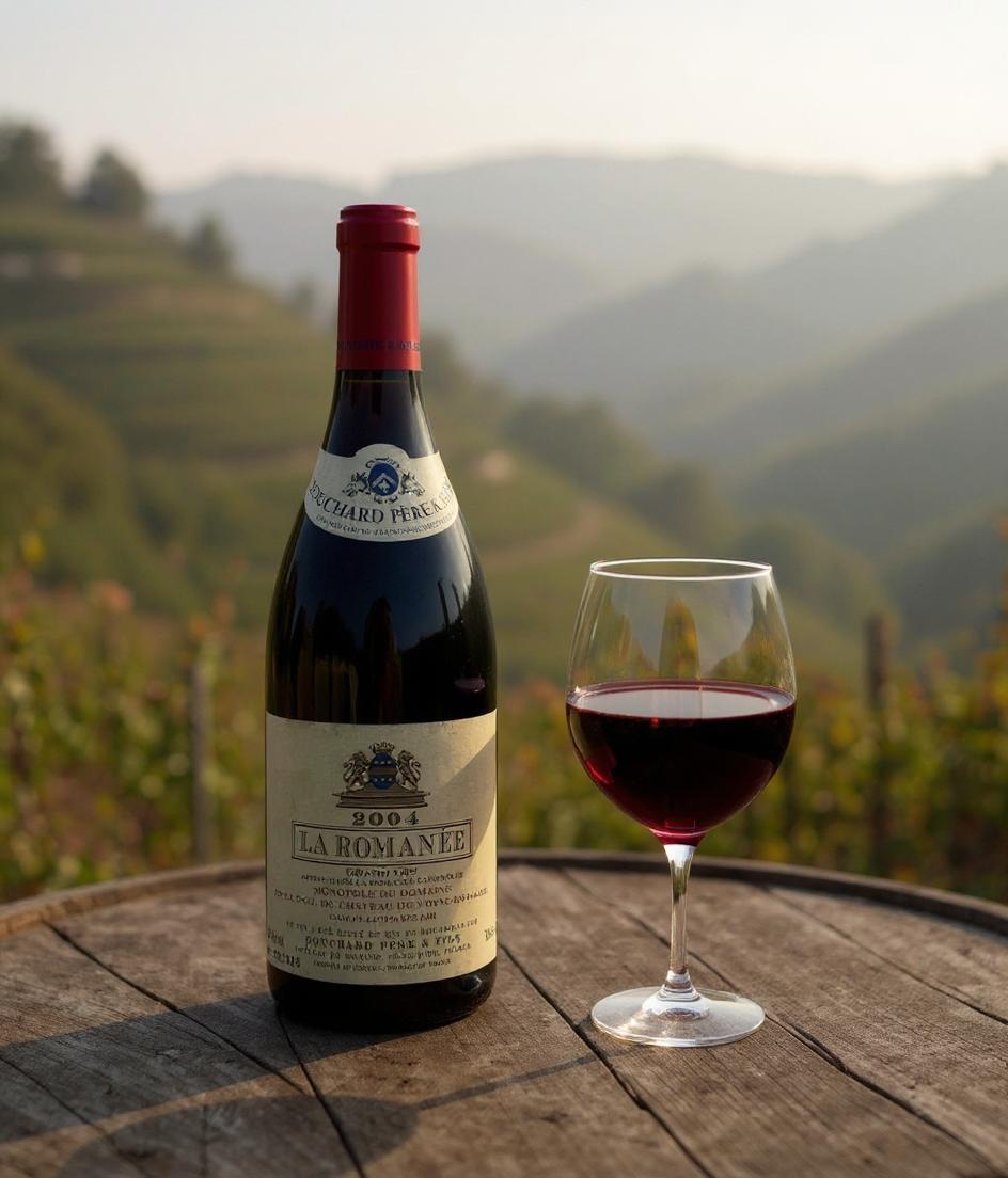 Bouchard Pere Fils Comte Liger-Belair La Romanee Grand Cru 2004 Burgundy wine bottle
