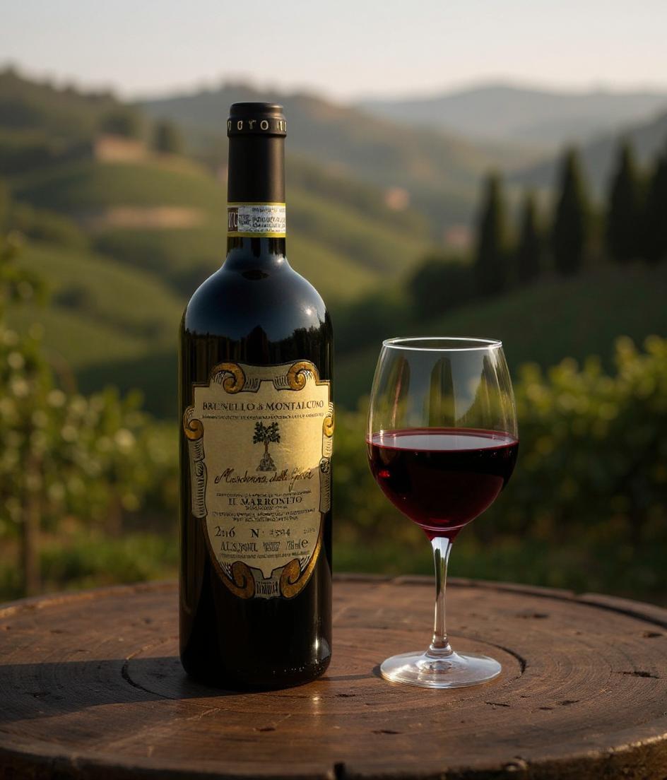 Il Marroneto Madonna delle Grazie Brunello di Montalcino 2016 wine bottle