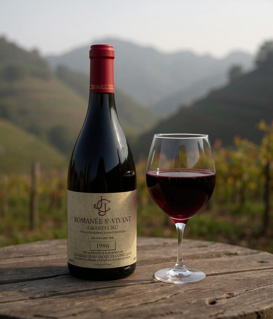 Domaine Jean-Jacques Confuron Romanee-Saint-Vivant Grand Cru 1996 vintage Burgundy wine bottle