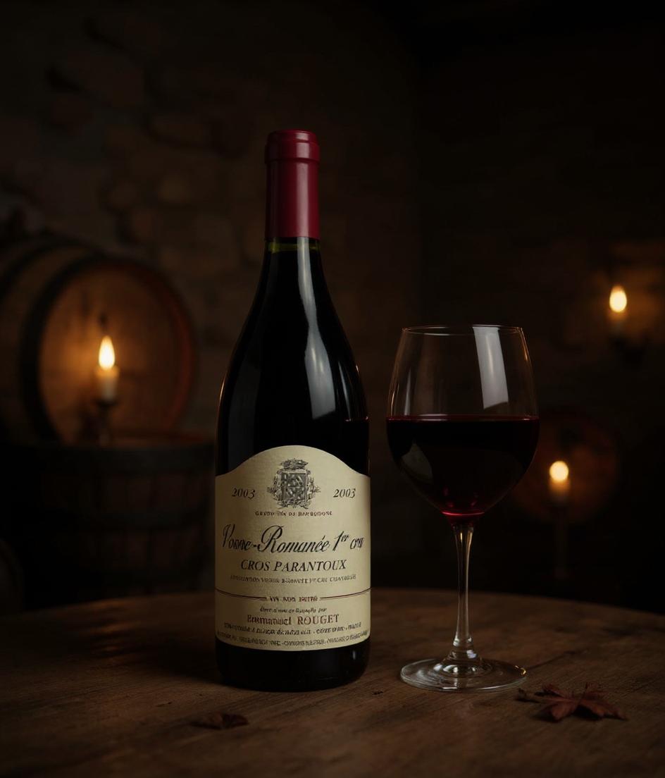 Emmanuel Rouget Cros Parantoux wine label detail and vintage characteristics