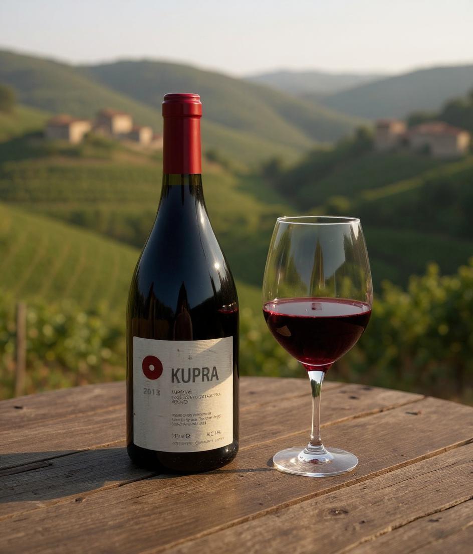 Oasi degli Angeli Kupra Rosso Marche 2013 wine bottle front view