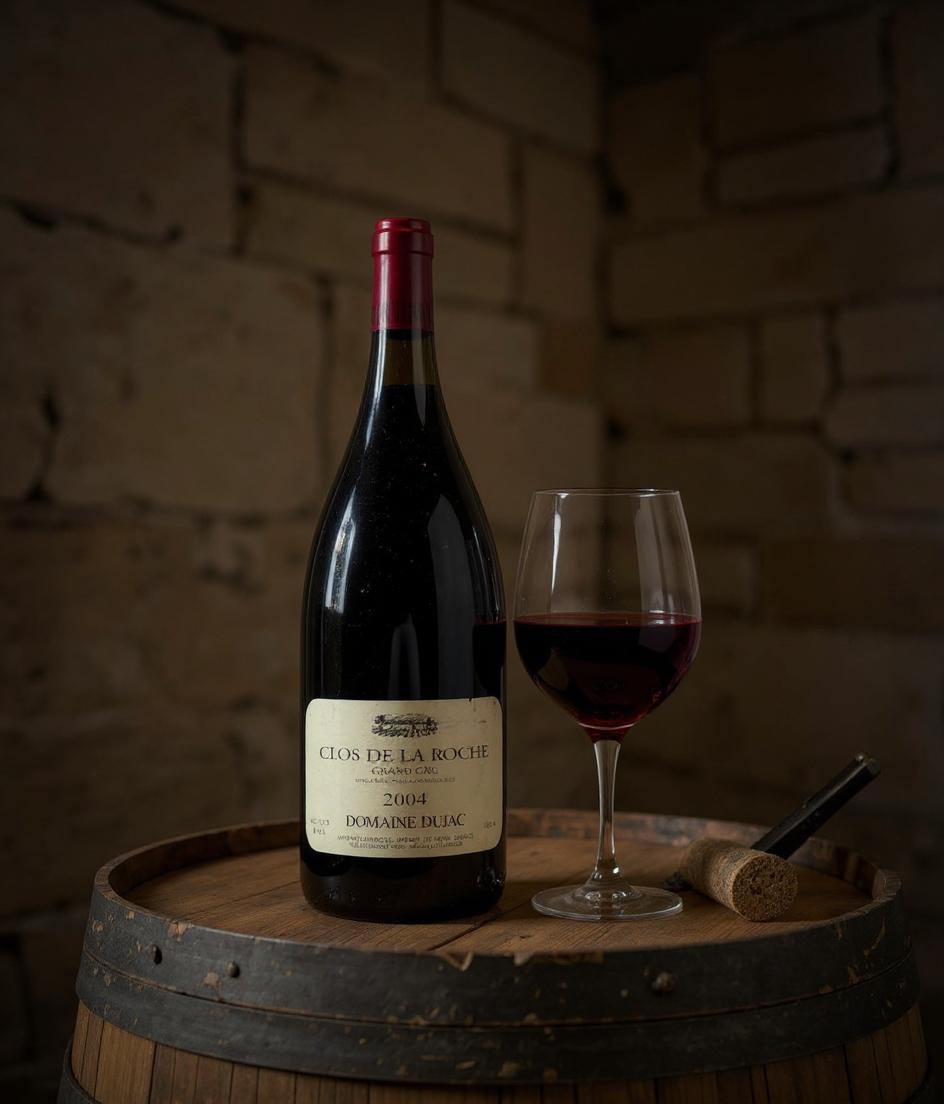 Domaine Dujac Clos de la Roche Grand Cru 2004 Magnum Wine Label Detail