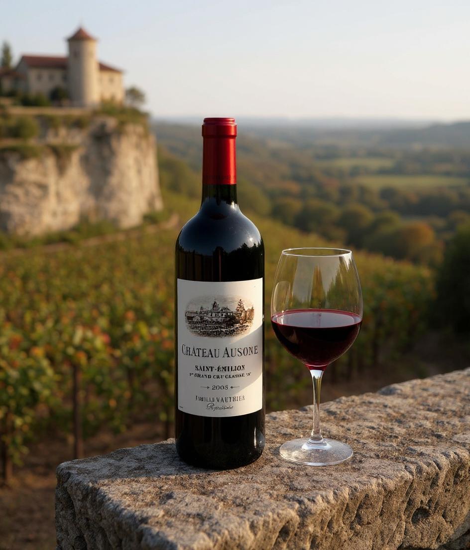 Chateau Ausone 2005 vintage wine bottle