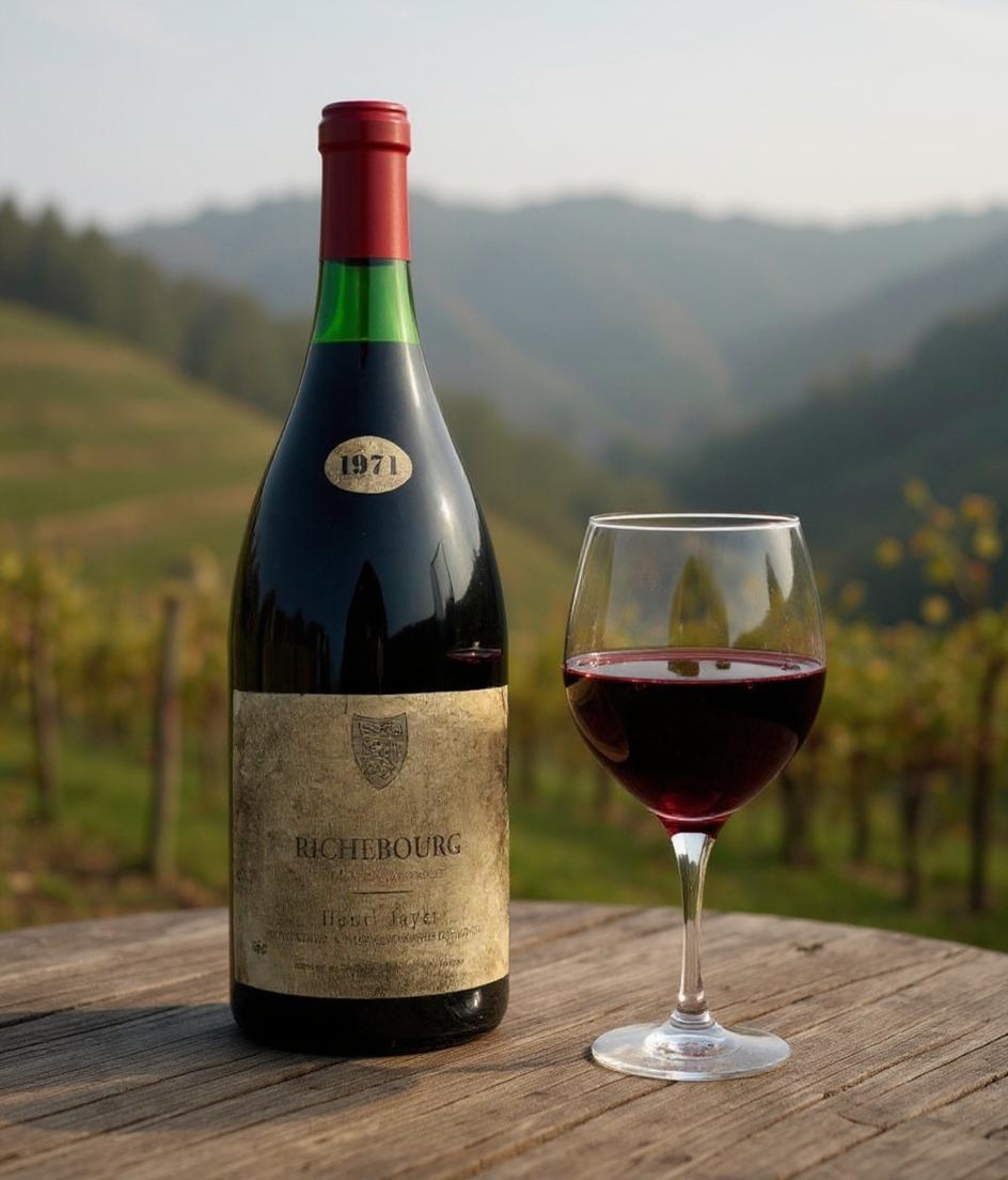 Henri Jayer Richebourg Grand Cru 1971 vintage wine bottle