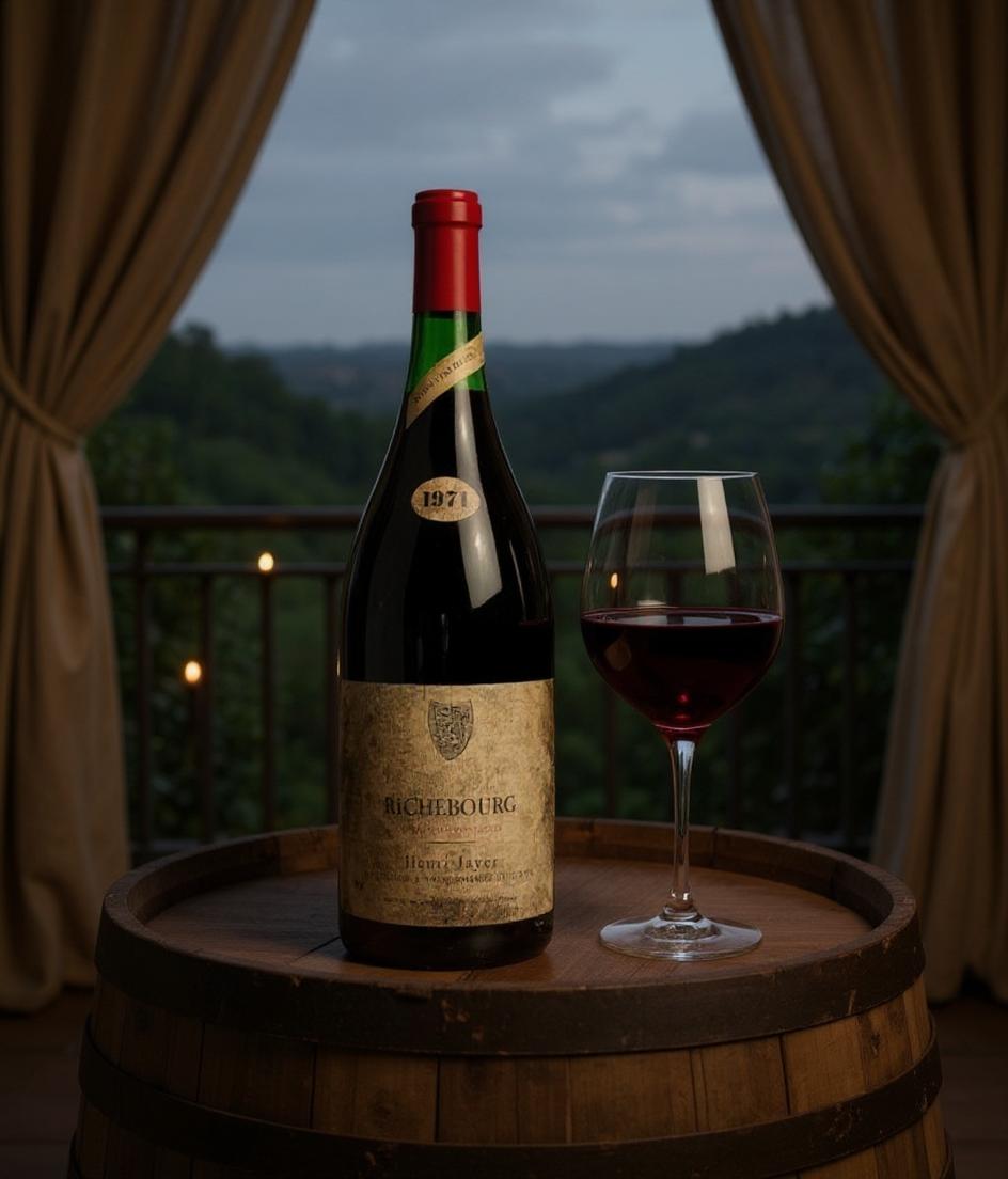Henri Jayer Richebourg Grand Cru 1971 wine label detail
