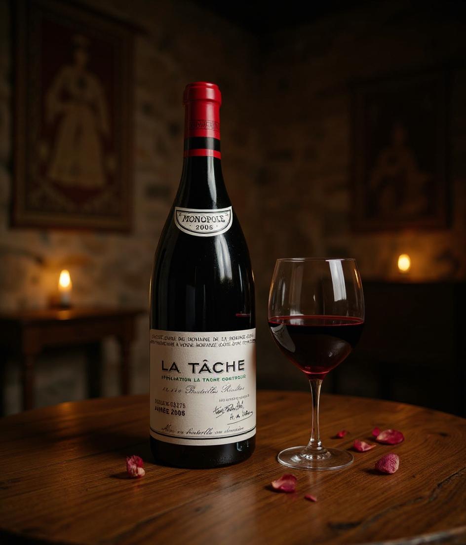 Domaine de la Romanée-Conti La Tâche Grand Cru Monopole 2006 wine label detail