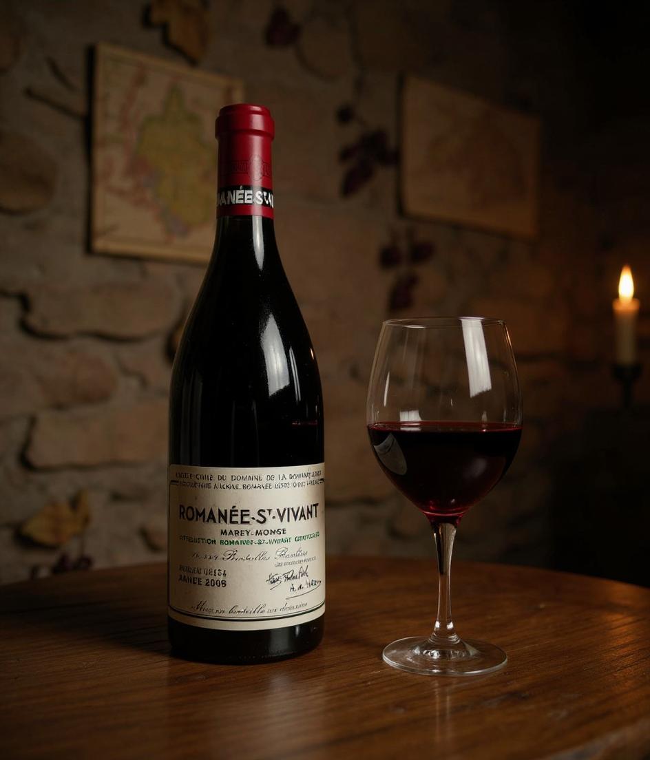 Romanee-Saint-Vivant Grand Cru vineyard and traditional winemaking process