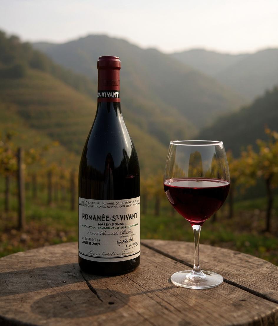 Domaine de la Romanee-Conti Romanee-Saint-Vivant Grand Cru 2007 wine bottle front view