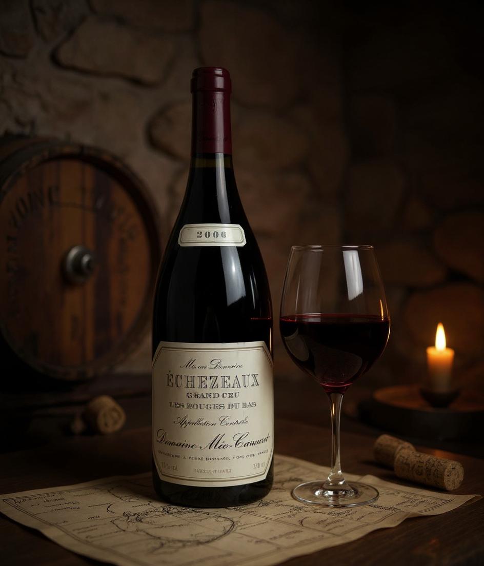 Meo-Camuzet Grand Cru wine label detail showing vintage and appellation