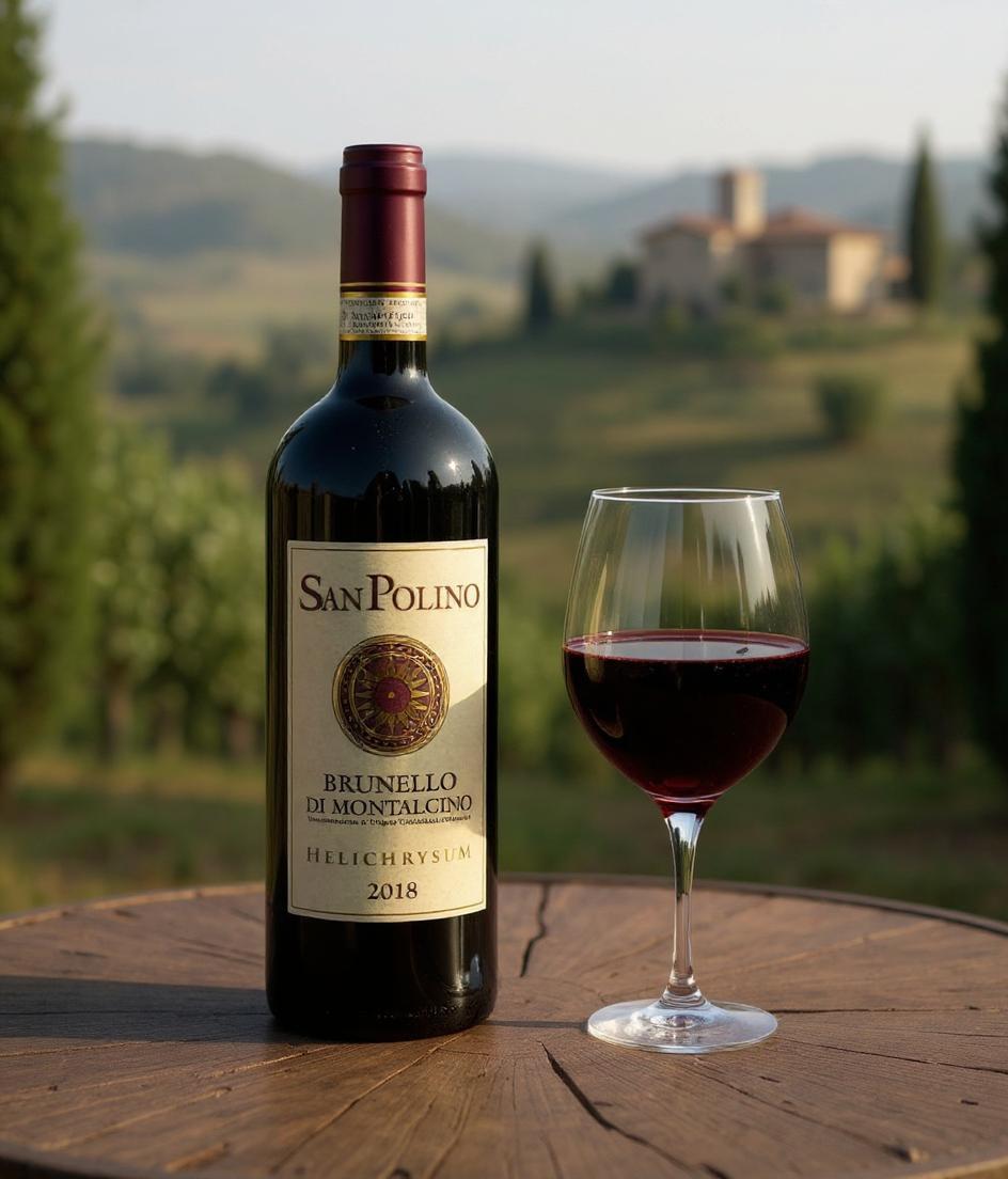 San Polino Helichrysum Brunello di Montalcino DOCG 2018 wine bottle