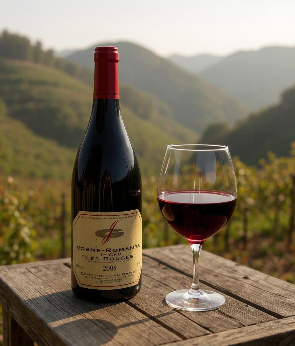 Domaine Jean Grivot Les Rouges Vosne-Romanee Premier Cru 2005 wine bottle