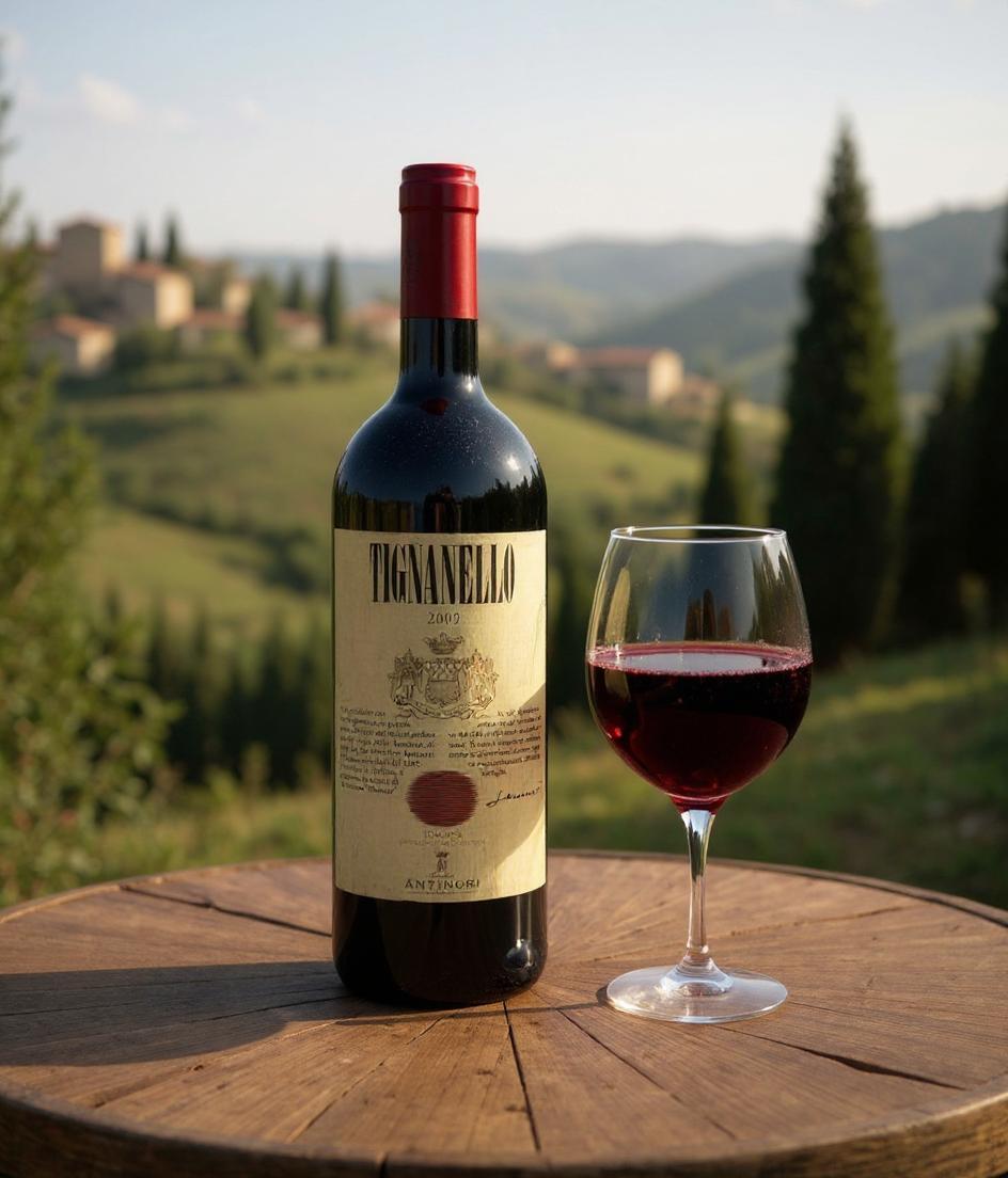 Marchesi Antinori Tignanello Toscana IGT 2009 wine bottle