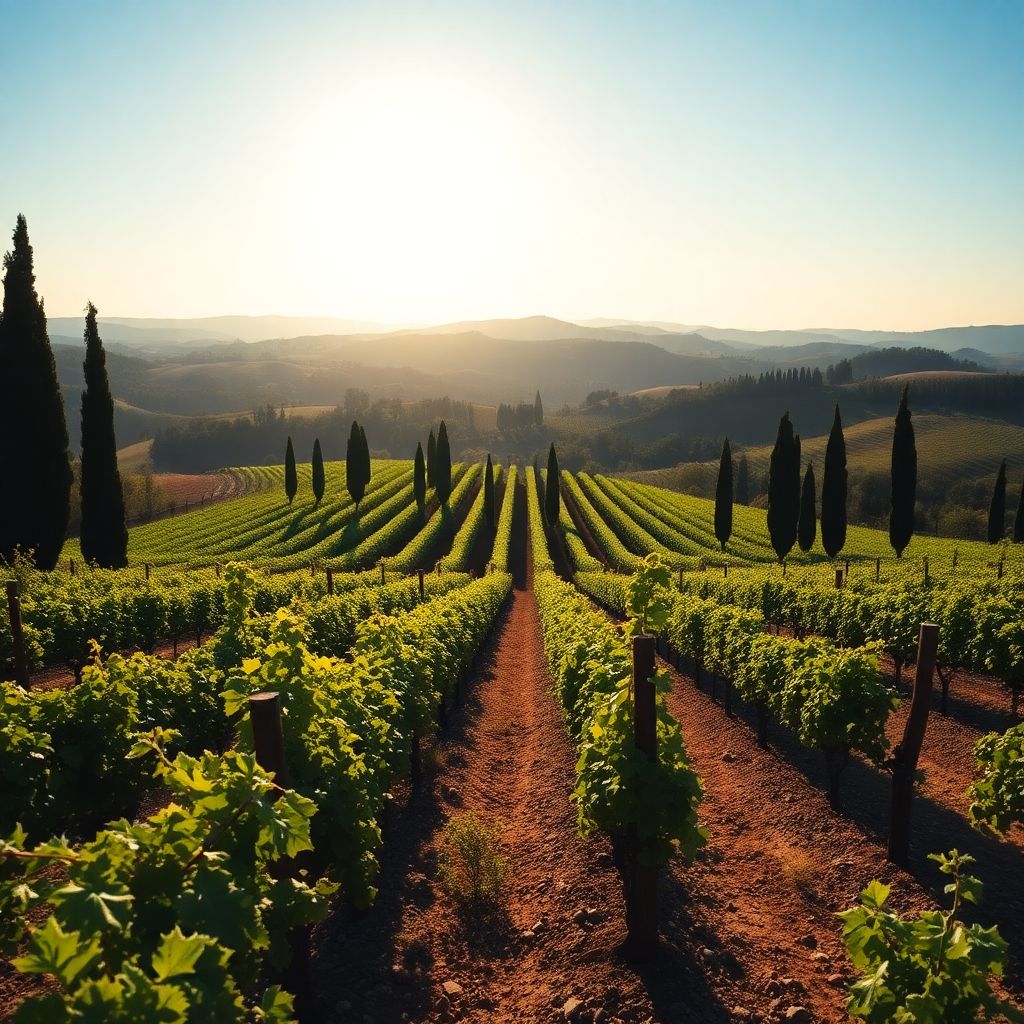 Ornellaia estate vineyard and heritage