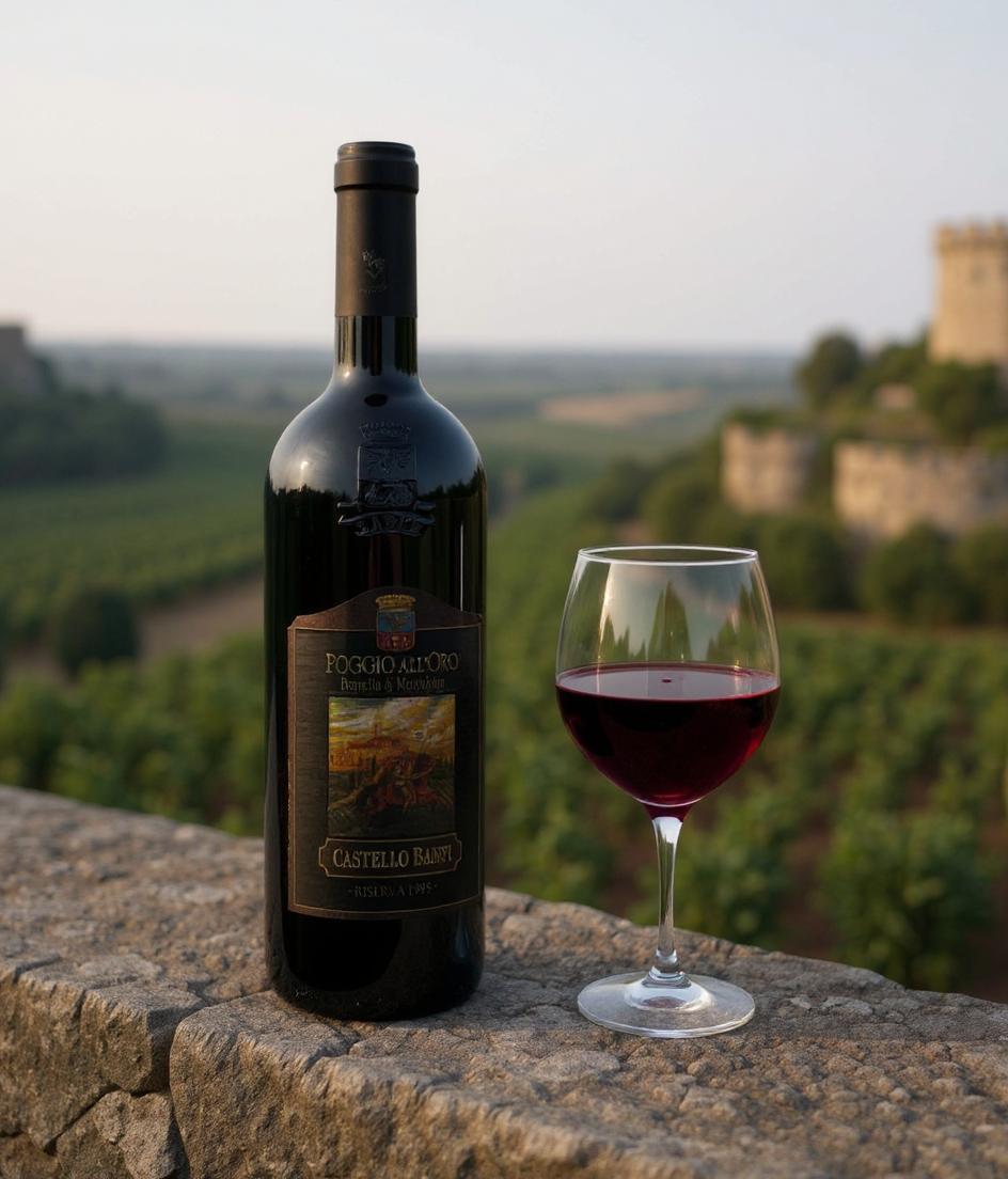 Castello Banfi Poggio all'Oro Riserva 1995 Brunello di Montalcino wine bottle