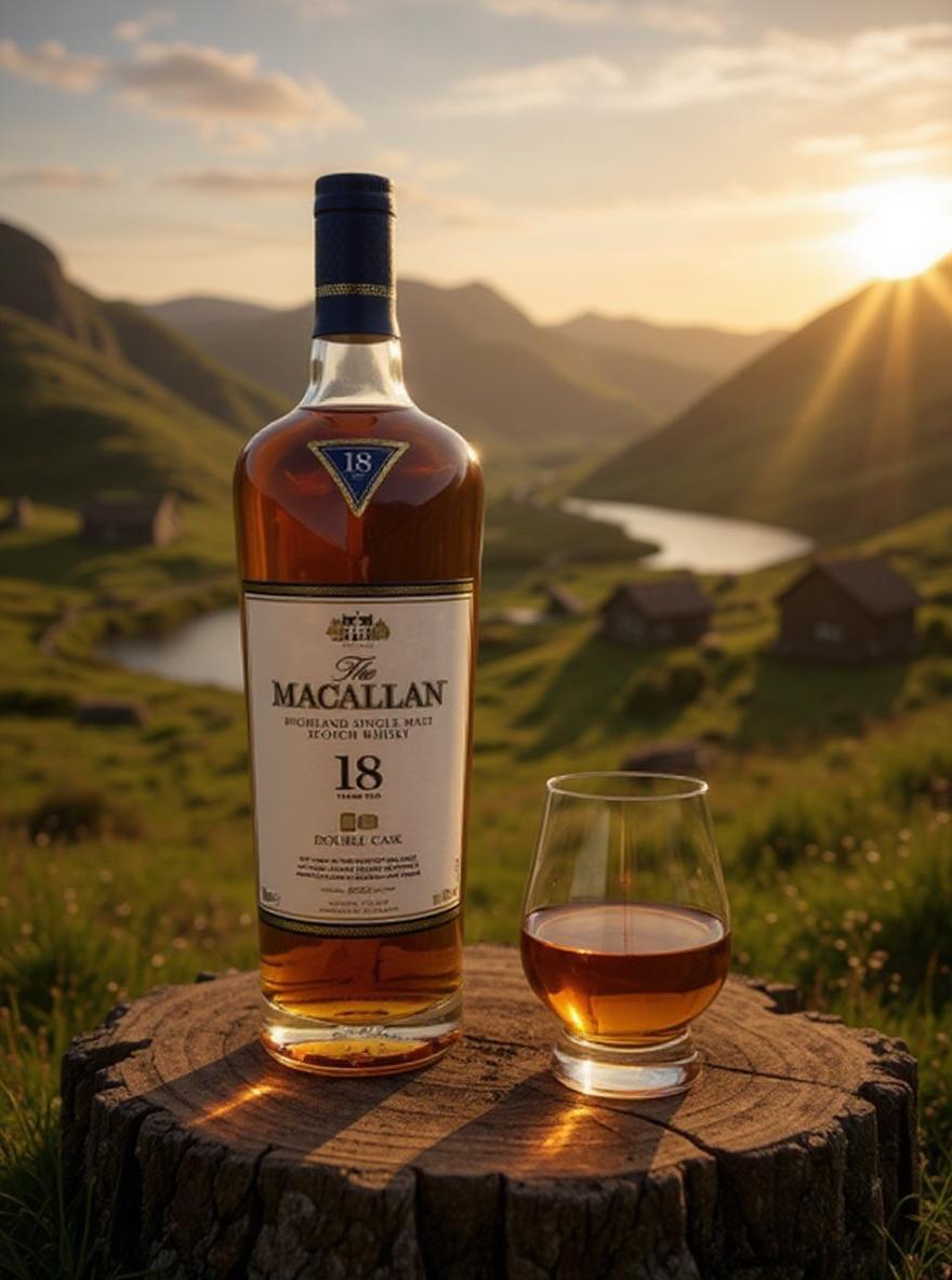 The Macallan Double Cask 18 Year Old Single Malt Scotch Whisky 2022 Release bottle