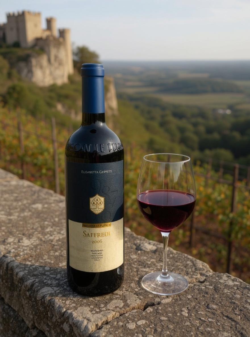 Fattoria Le Pupille Saffredi 2006 wine bottle premium Tuscan vintage