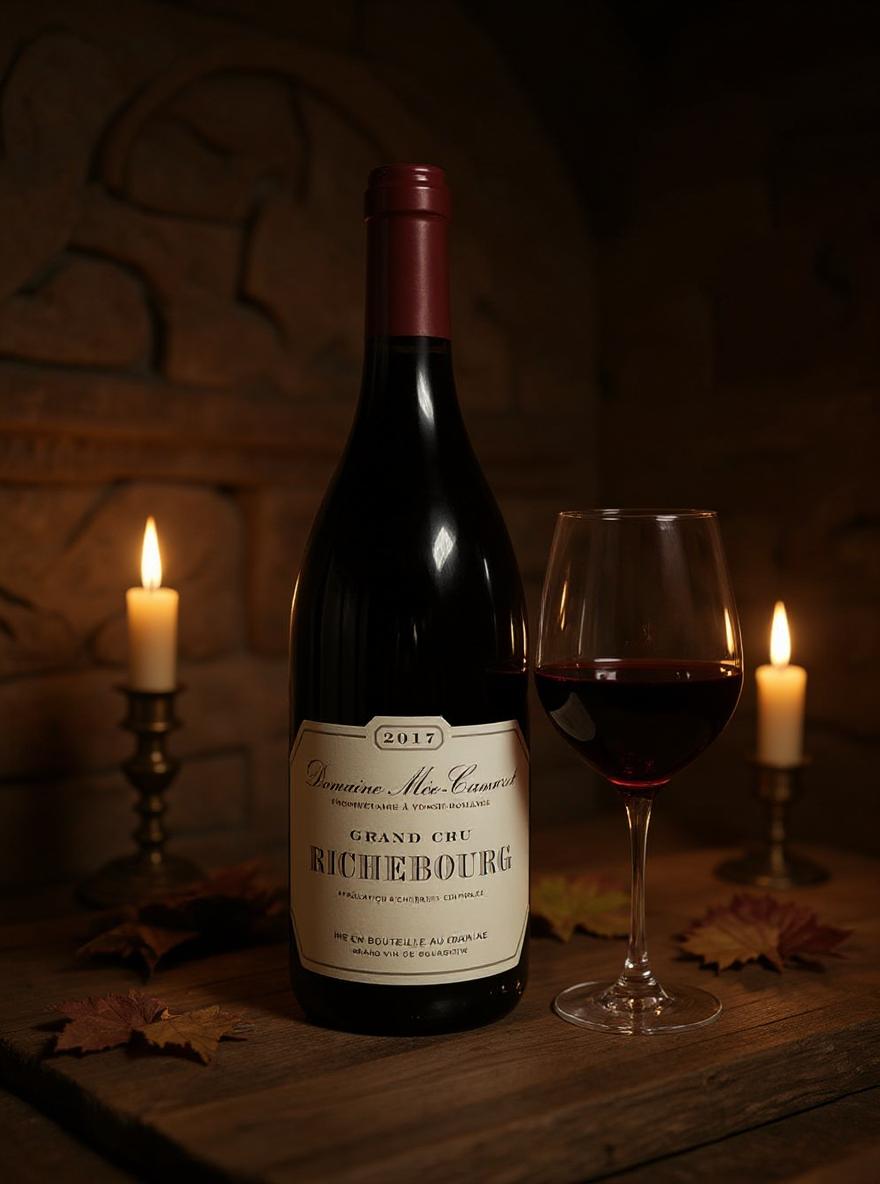 Meo-Camuzet Richebourg Grand Cru 2017 wine label detail