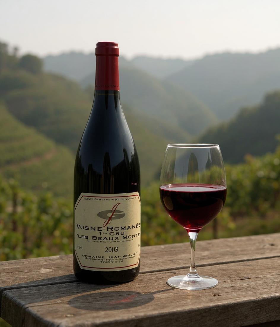 Domaine Jean Grivot Les Beaux Monts Vosne-Romanee 2002 vintage wine bottle