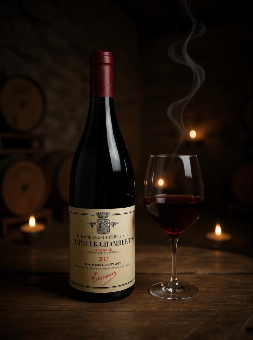 Chapelle-Chambertin Grand Cru 2013 wine label detail
