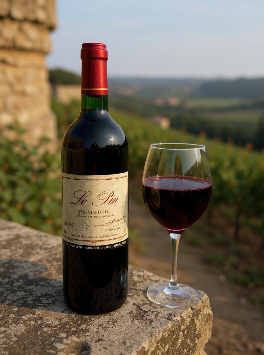 Le Pin Pomerol 1996 vintage wine bottle