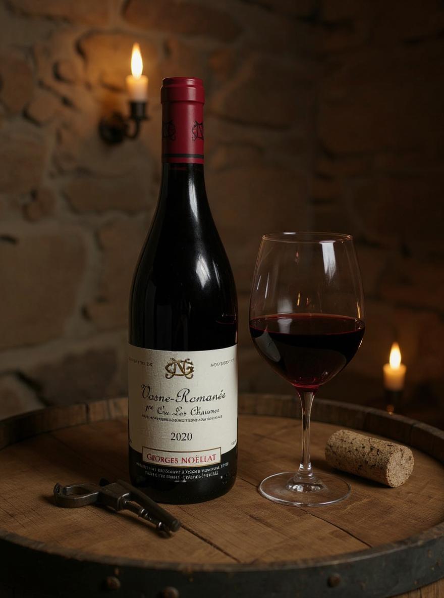 Domaine Georges Noellat Les Chaumes Vosne-Romanee 2020 wine label detail