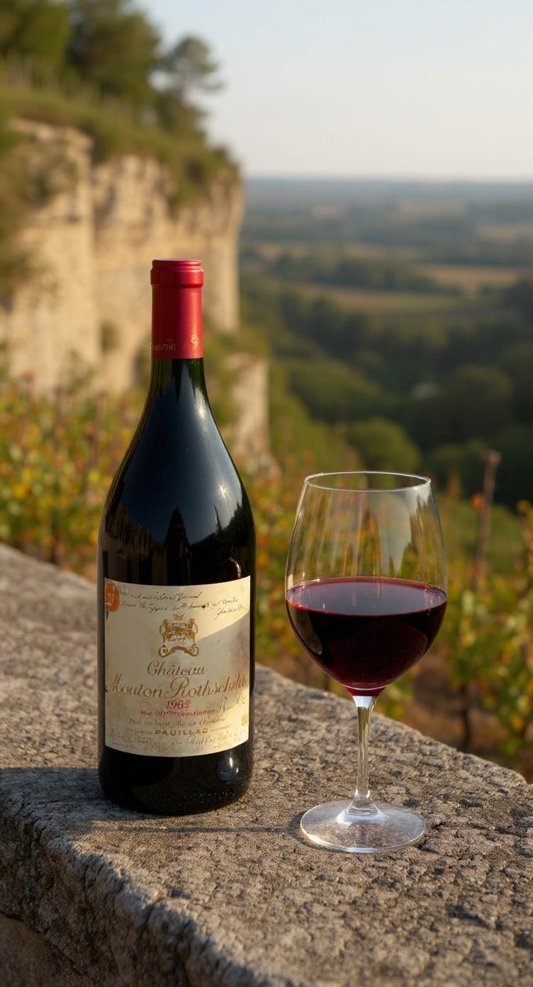 Chateau Mouton Rothschild 1982 1.5L magnum bottle front view