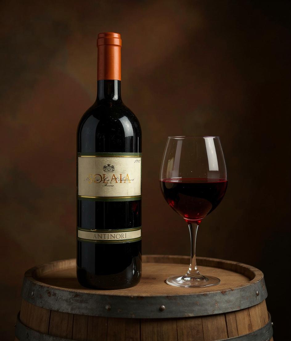 Marchesi Antinori Solaia 1982 wine label close-up