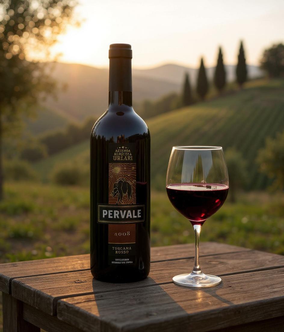 Urlari Pervale Toscana Rosso IGT 2008 wine bottle