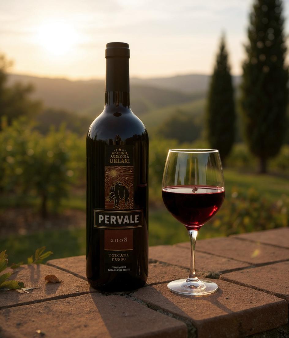 Urlari Pervale Toscana Rosso wine details and craftsmanship