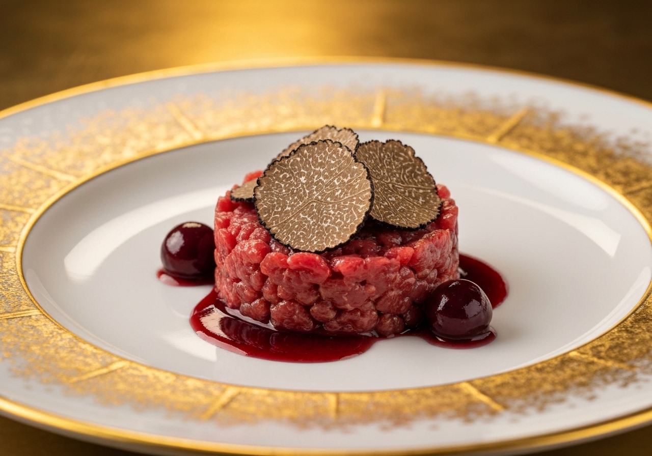 Mercurey Premier Cru wine tasting glass with food pairing