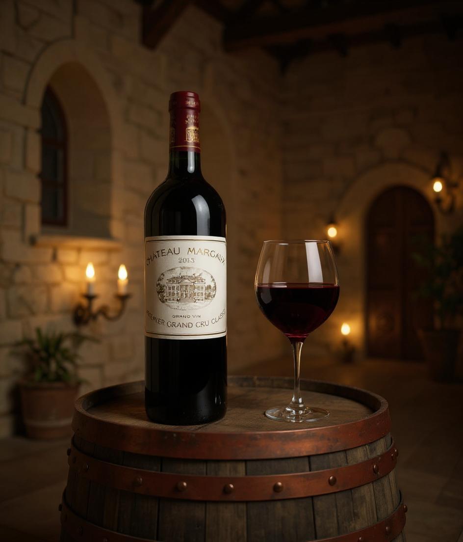 Chateau Margaux 2013 wine label detail