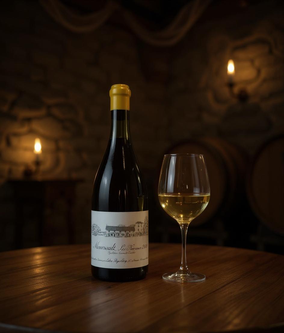 Leroy Domaine d'Auvenay Meursault Les Narvaux 2009 wine label detail