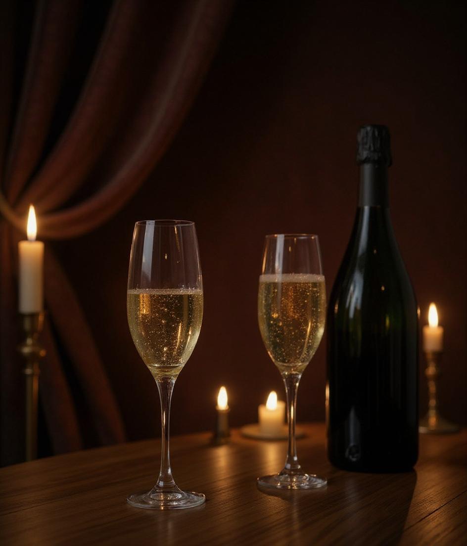 Close-up view of Bollinger 1999 vintage champagne label and bottle details