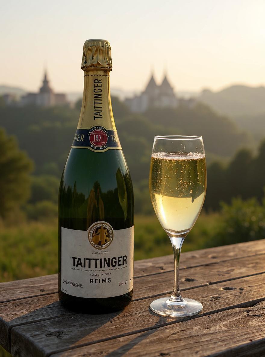 Taittinger Brut Millesime 1971 vintage champagne bottle