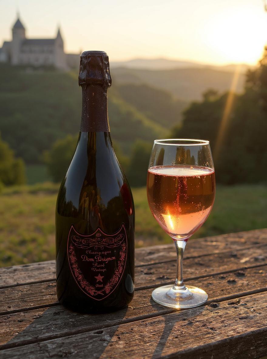 Dom Perignon Luminous Collection Rose Millesime 2006 bottle front view