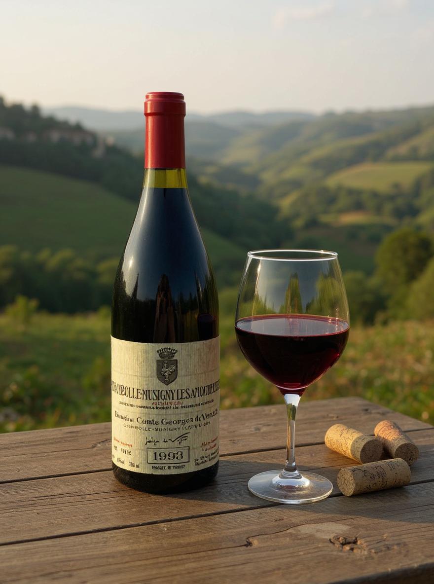 Domaine Comte Georges de Vogue Chambolle-Musigny Les Amoureuses 1er Cru 1993 wine label detail