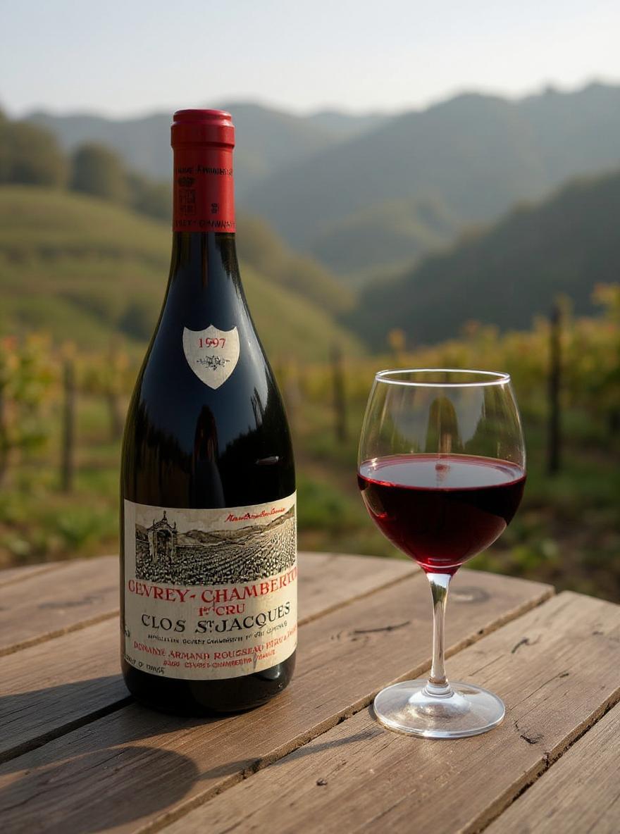 Clos Saint-Jacques Gevrey-Chambertin Premier Cru 1997 vintage wine bottle