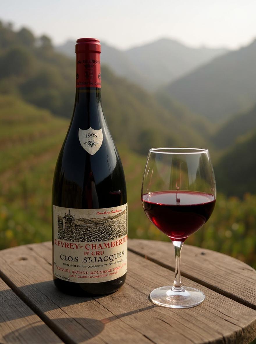 Clos Saint-Jacques Gevrey-Chambertin Premier Cru 1998 wine bottle