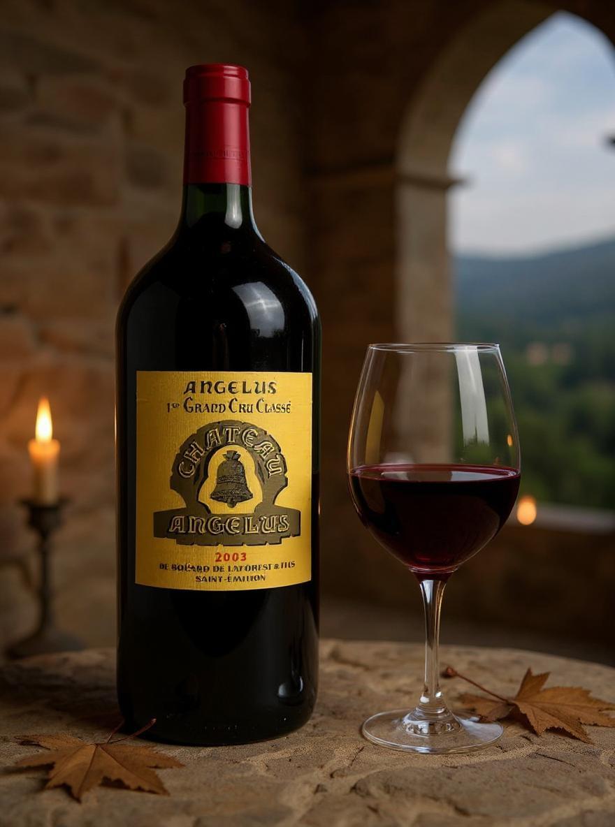Chateau Angelus 1er Grand Cru Classe 2003 3L premium wine bottle
