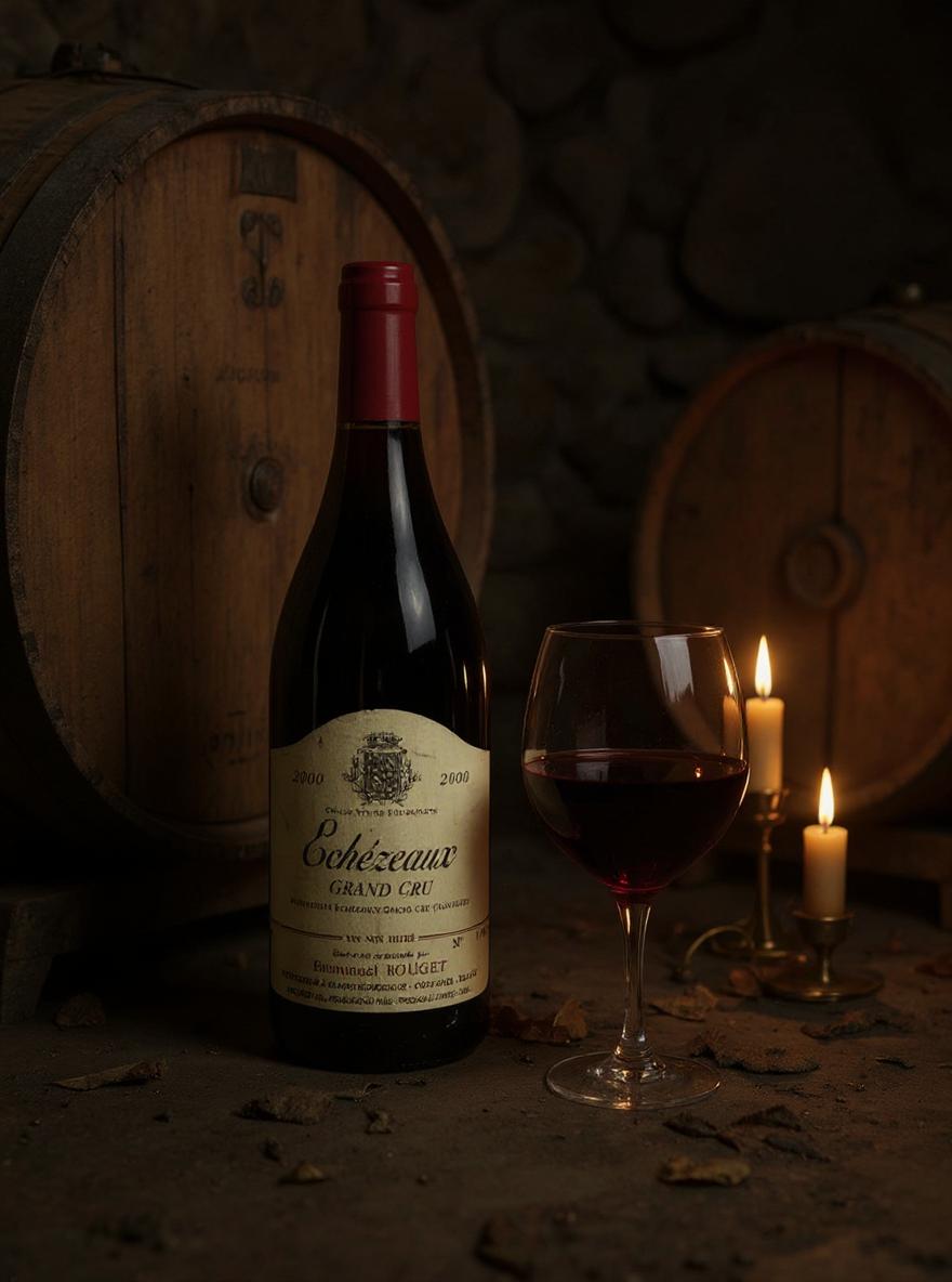 Emmanuel Rouget Echezeaux Grand Cru 2000 wine bottle label detail