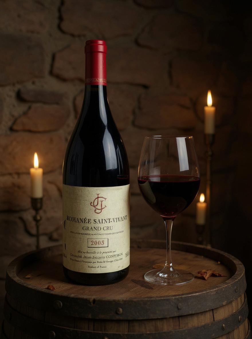 Burgundy Grand Cru wine bottle from Domaine Jean-Jacques Confuron