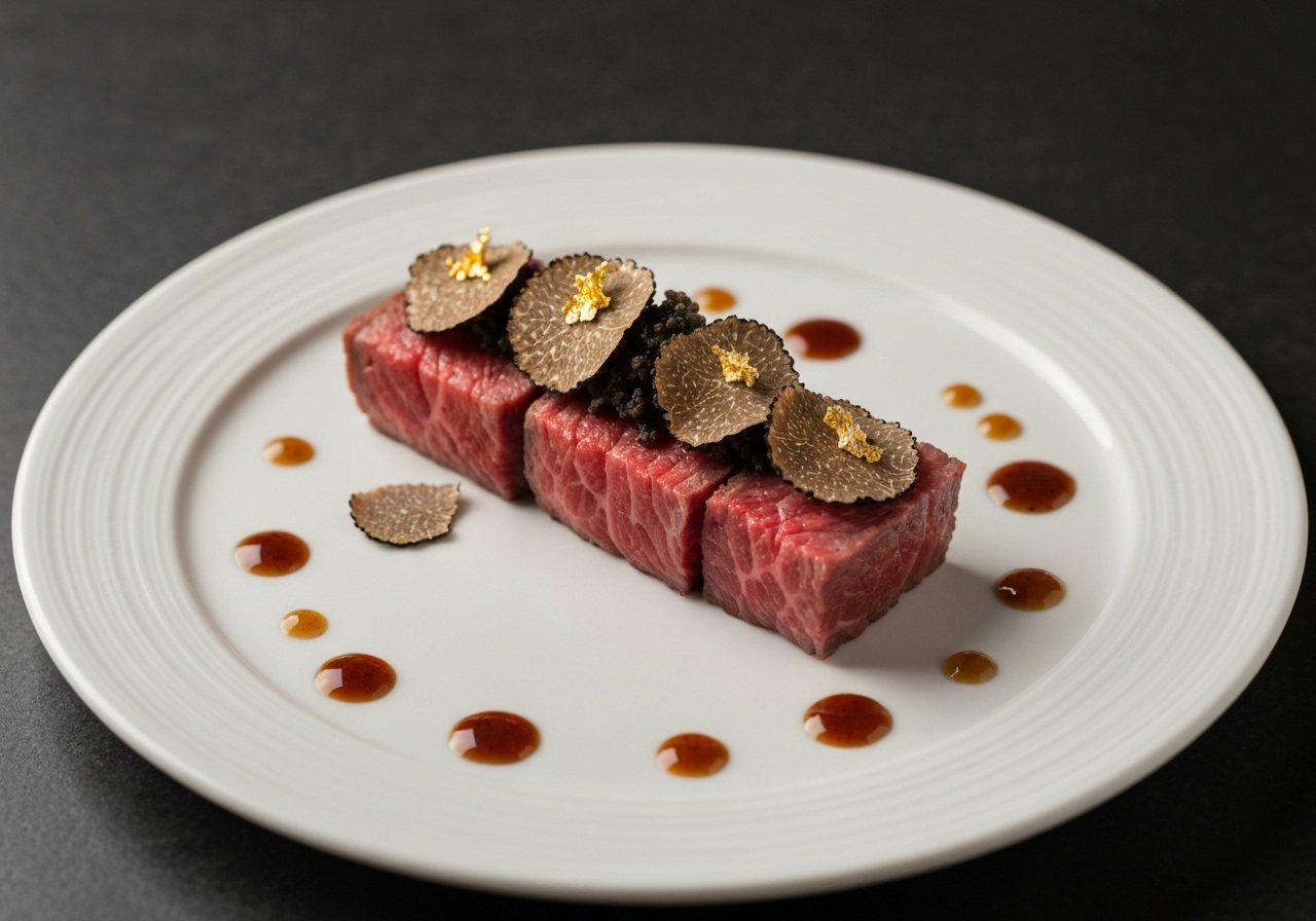 Premium Burgundy wine tasting and serving presentation