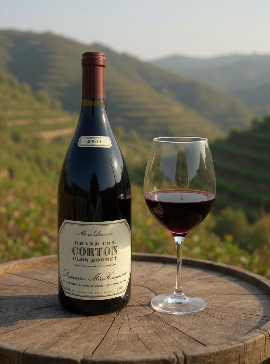 Meo-Camuzet Corton Grand Cru Clos Rognet 2001 1.5L bottle front view