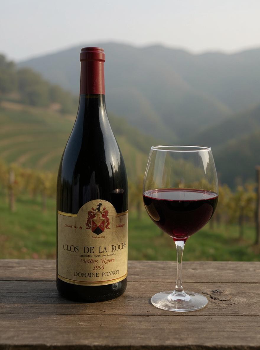 Domaine Ponsot Clos de la Roche Grand Cru 1996 bottle front view